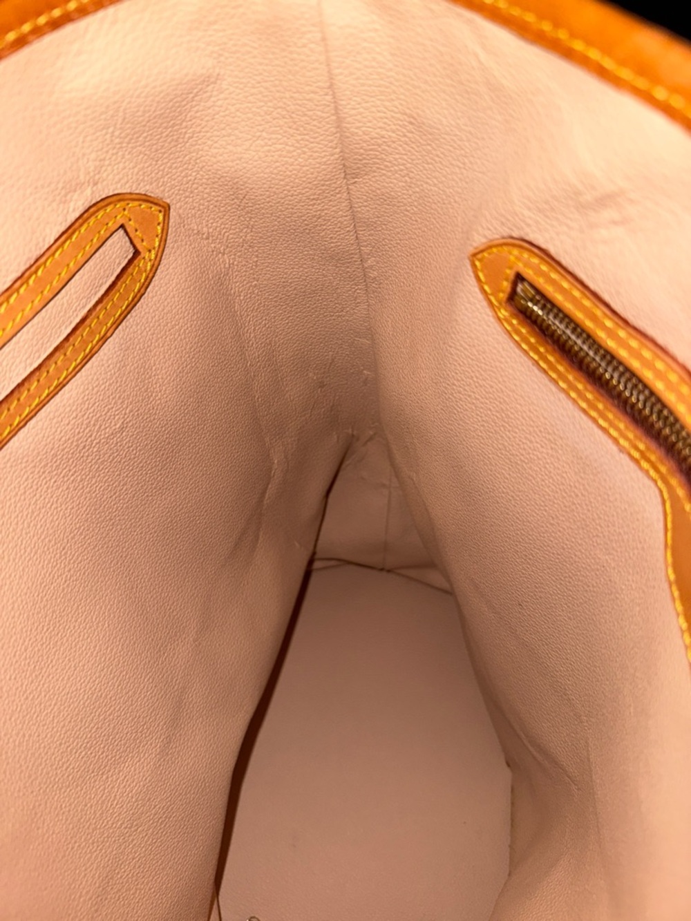 Louis Vuitton Monogram Bucket Tote in Brown and Tan Leather Trim - Picture 9 of 15